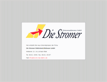 Tablet Screenshot of die-stromer-elektro.de